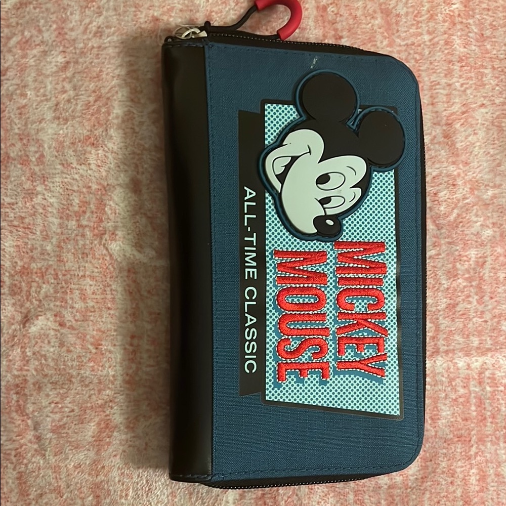Disney Mickey Mouse Blue and Black Wallet